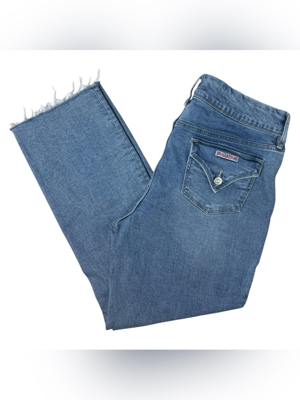 Hudson Los Angeles Raw Hem Stretch Jeans Size 12